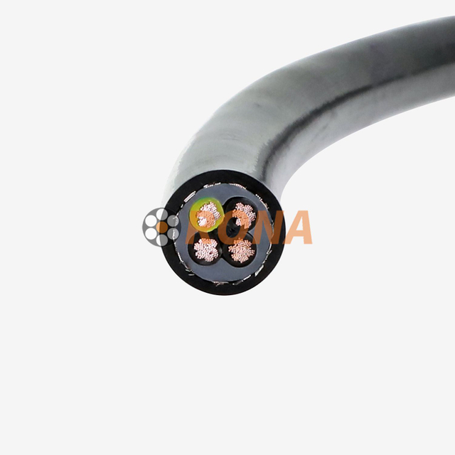 HFMUP 4G4 мм² Экранированный полиуретановый кабель для буксируемой цепи